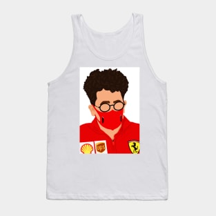 Mattia Binotto, Ferrari Teamboss, at the 2020 Italian Grand Prix at Imola Tank Top